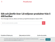 Tablet Screenshot of pricerunner.se
